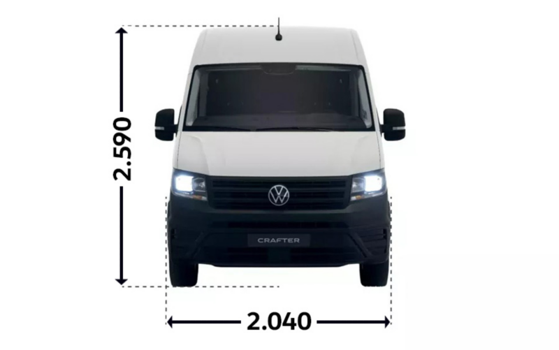 Crafter Furgon z wysokim dachem L4H3