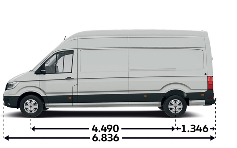 Crafter Furgon z wysokim dachem L4H4