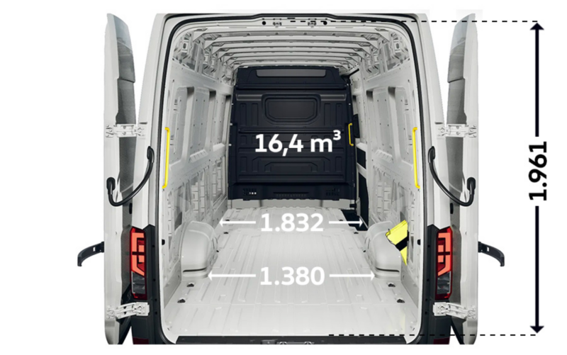 Crafter Furgon z wysokim dachem L5H3