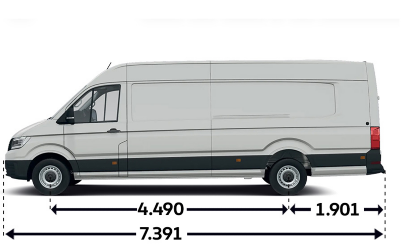 Crafter Furgon z wysokim dachem L5H3