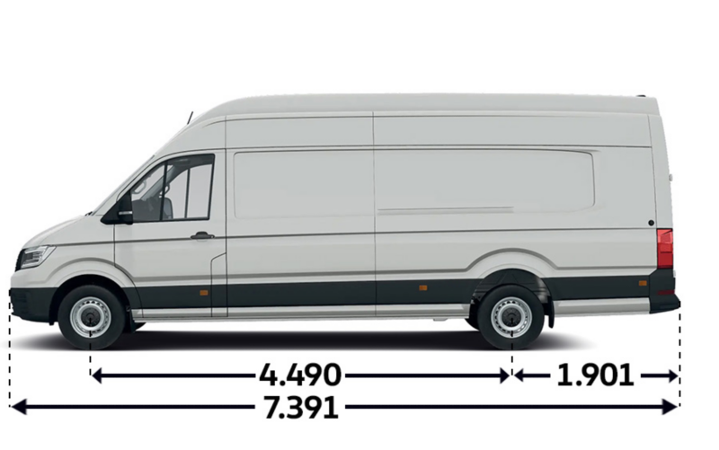 Crafter Furgon z wysokim dachem L5H4