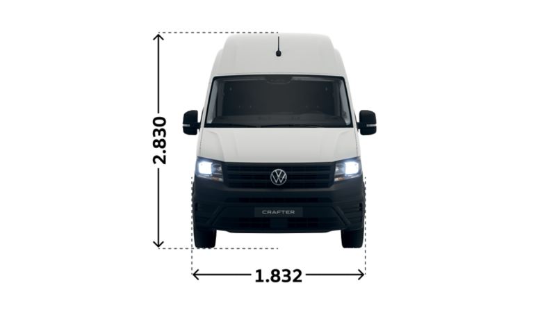 Crafter Kastenwagen Superhochdach 50/55 TDI Front