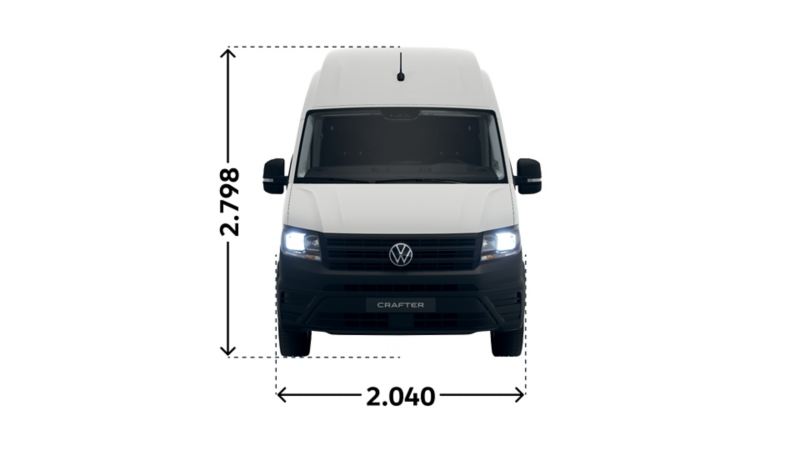 Crafter Kastenwagen Superhochdach 35 TDI Front