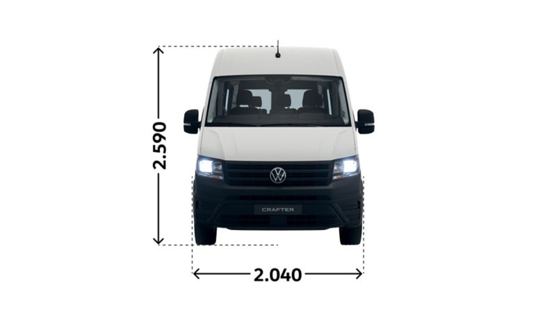 Crafter Kombi-Lösung mit AMF-Bruns 35 TDI Front