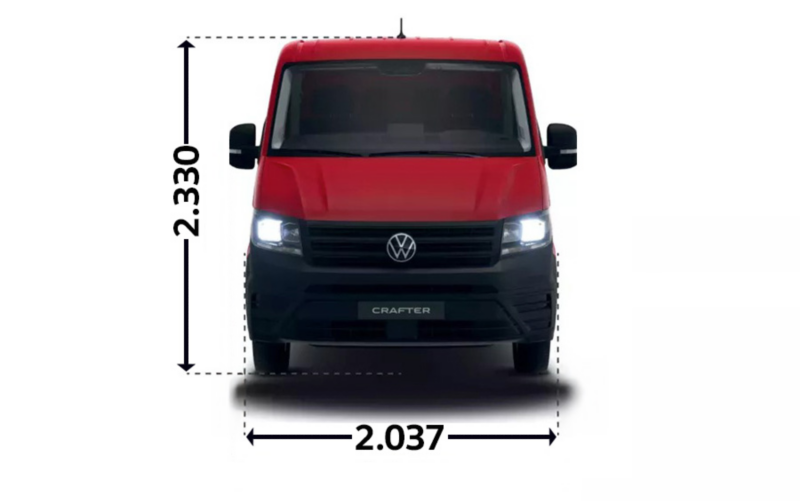 Crafter Podwozie z podwójną kabiną L3