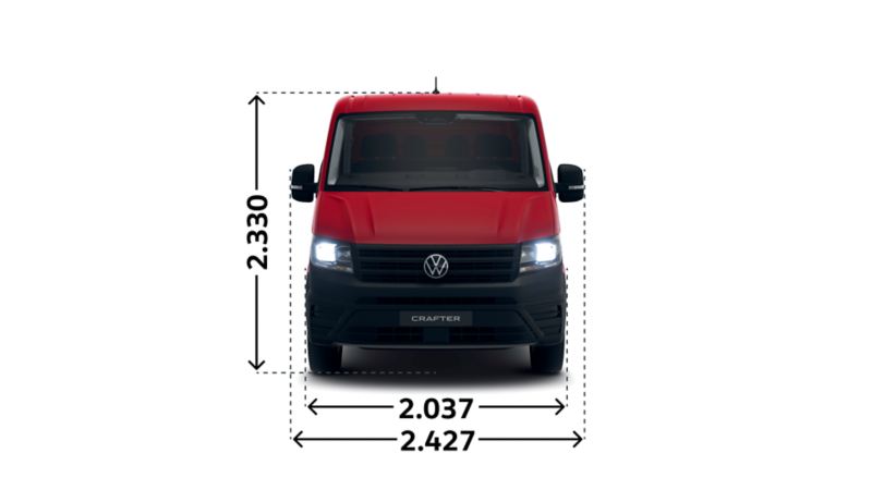 Crafter Fahrgestell Doppelkabine 35 TDI Front