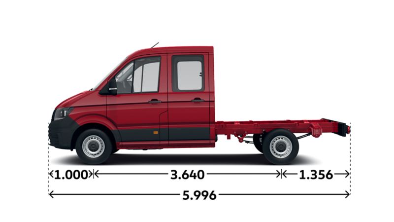 Crafter Fahrgestell Doppelkabine 35 TDI Seite