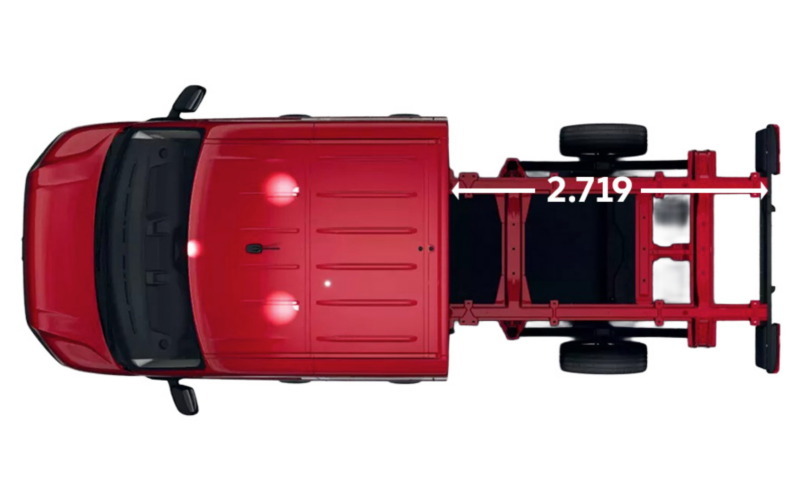 Crafter Podwozie z podwójną kabiną L3