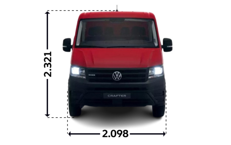 Crafter Skrzyniowy z podwójną kabiną L4