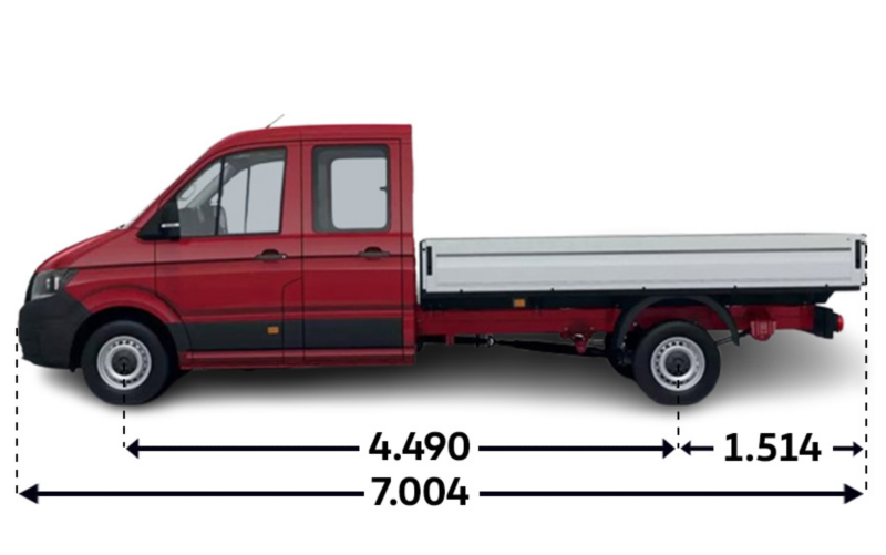 Crafter Skrzyniowy z podwójną kabiną L4