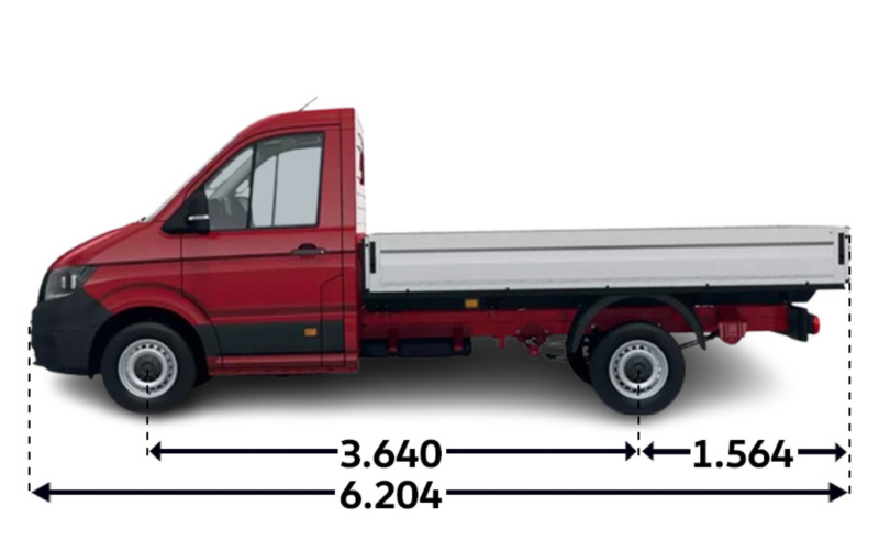 Crafter Skrzyniowy z pojedynczą kabiną L3