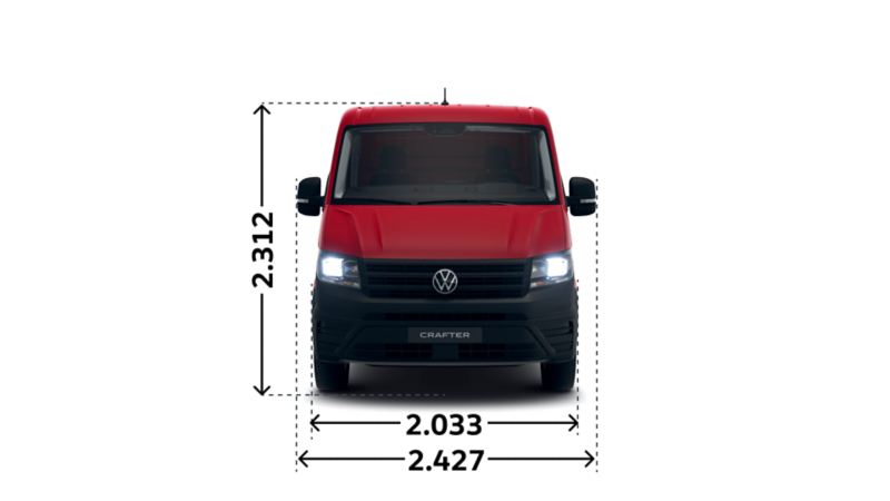 Crafter Fahrgestell Einzelkabine 35 TDI Front