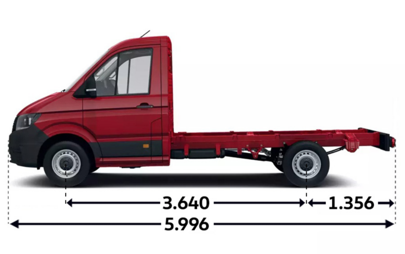 Crafter Podwozie z pojedynczą kabiną L3