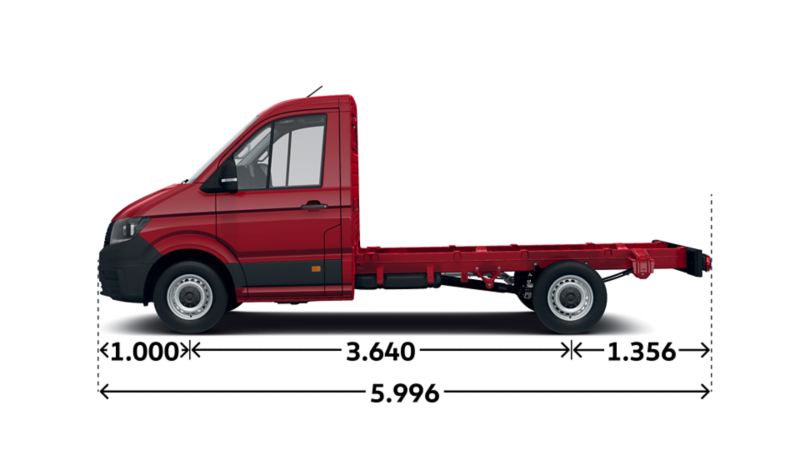 Crafter Fahrgestell Einzelkabine 35 TDI Seite