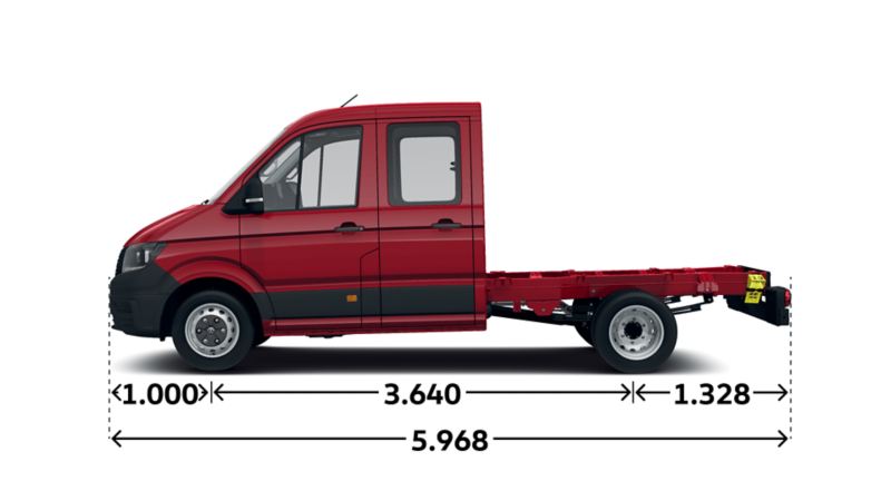 Crafter Fahrgestell Doppelkabine 50/55 TDI Seite