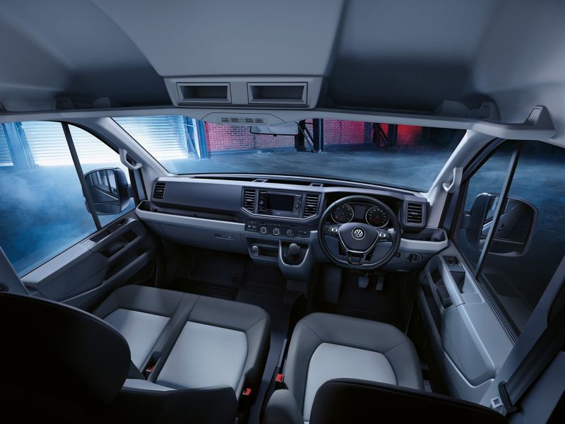Interior design of the Volkswagen Crafter Van