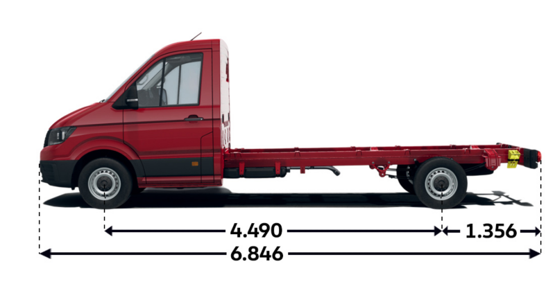 Crafter Podwozie z pojedynczą kabiną L4