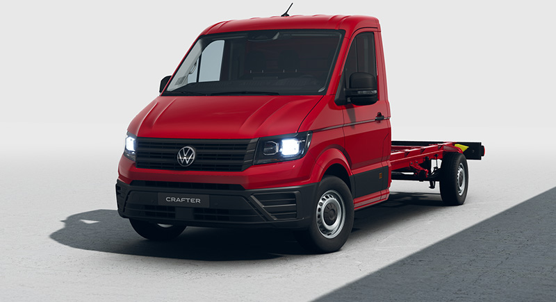 Crafter podwozie z pojedynczą kabiną.