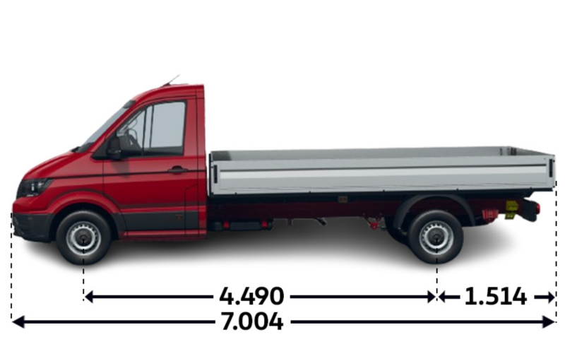 Crafter Skrzyniowy z pojedynczą kabiną L4