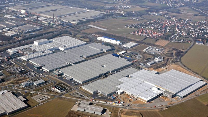 Luftaufnahme Volkswagen Werk Kassel Baunatal