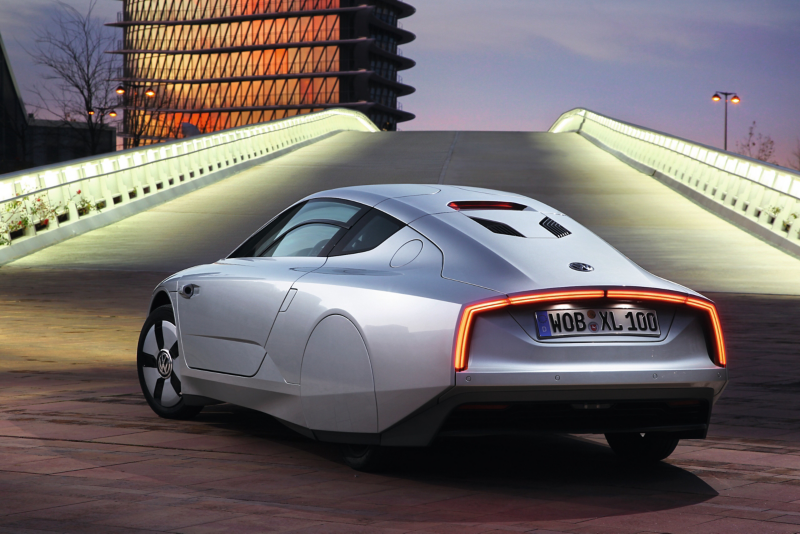 Volkswagen XL1 sedd bakifrån