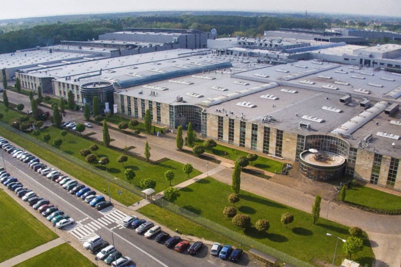 Panorama des Volkswagen Standortes in Polkowice, Polen