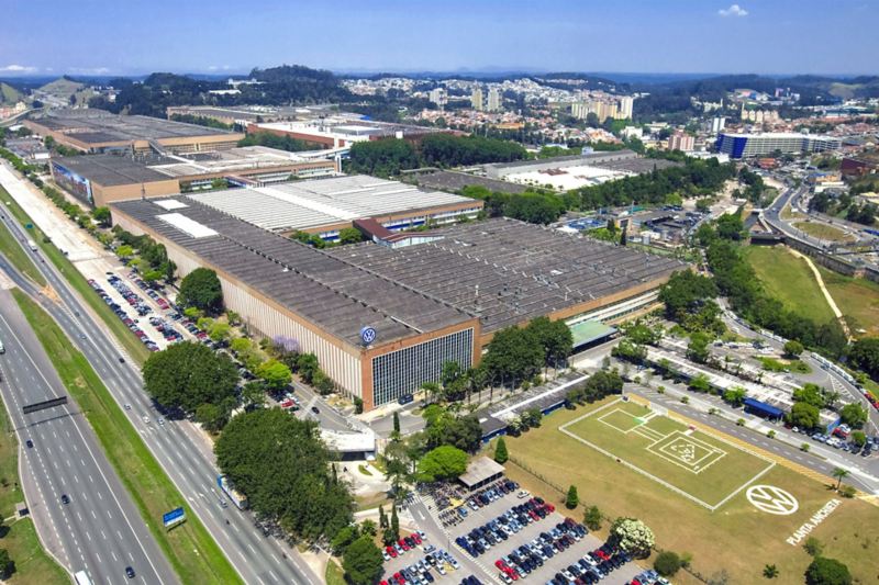 Panorama eines Volkswagen Standortes in Brasilien