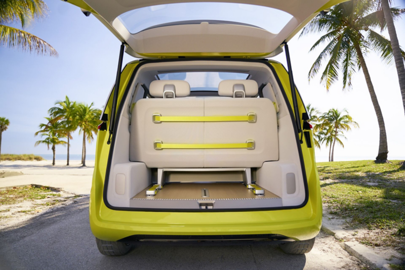 Studyjny Volkswagen ID. Buzz -  bagażnik.