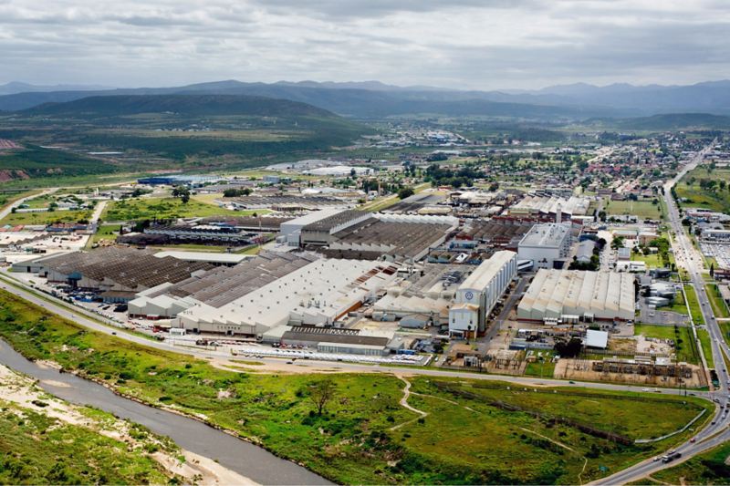 Panorama des Volkswagen Standortes in Südafrika
