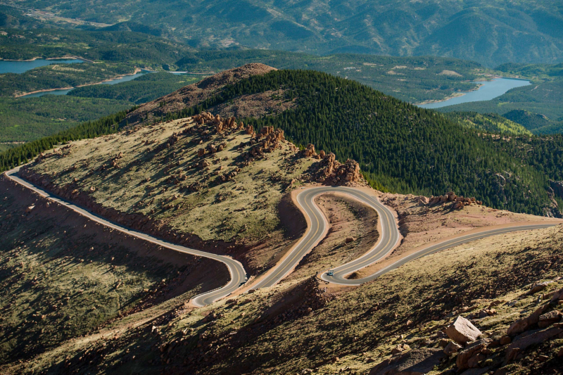 The landscape of the Rocky Mountains