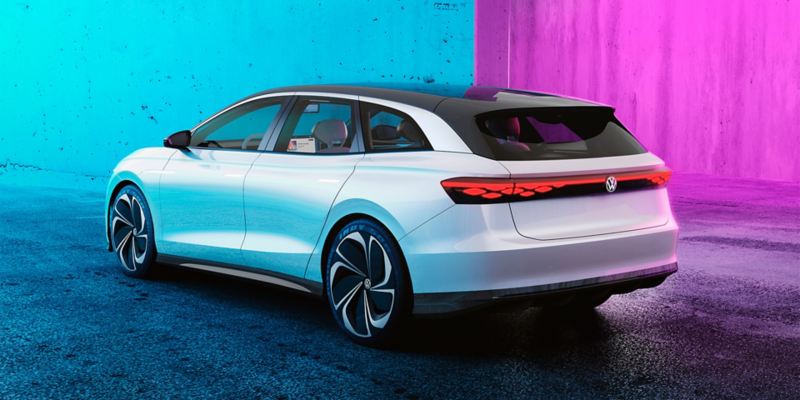 Le concept-car Volkswagen ID. SPACE VIZZION vue de derrière