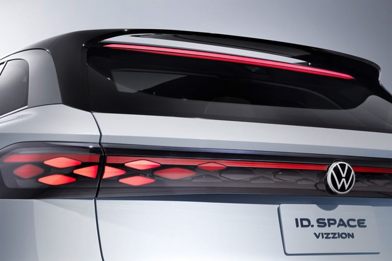La parte posteriore della Volkswagen ID. SPACE VIZZION 