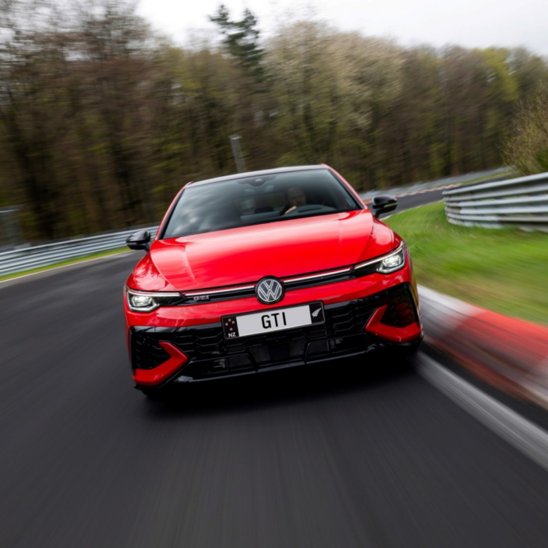 Golf GTI E50 on the track