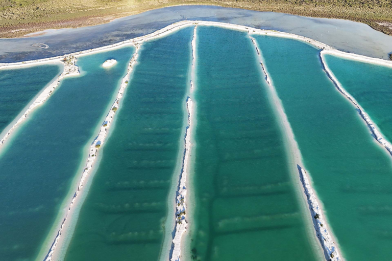 Ariel shot of coastline