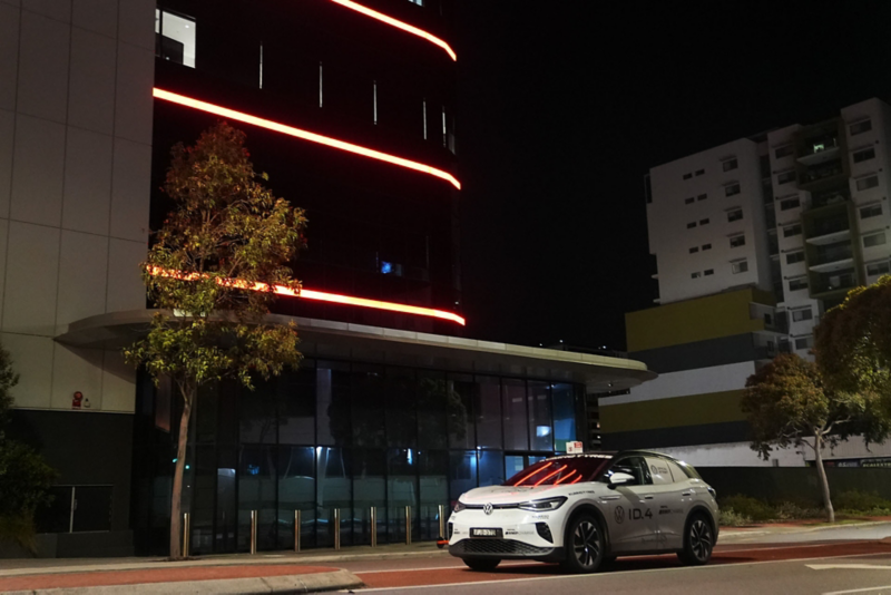 ID 4 parked at night