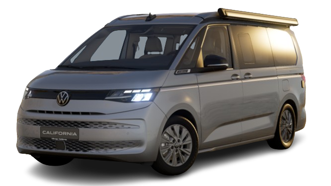California beach camper gris