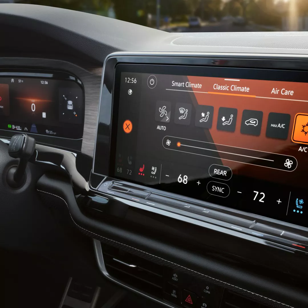 Volkswagen Atlas 실내 디스플레이 공식 이미지