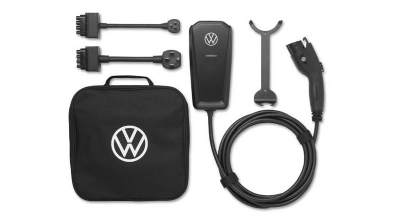 View of Volkwagen’s 2-in-1 Mobile EV Charge Cable