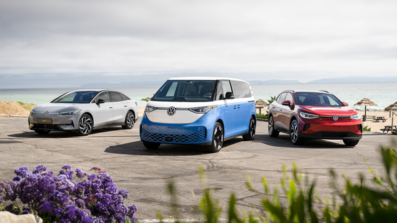 The ID Family parked on a beach