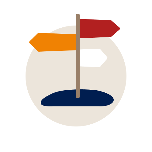 Icon Wegweiser-Schilder