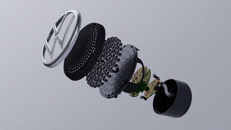VW RooBadge pieces