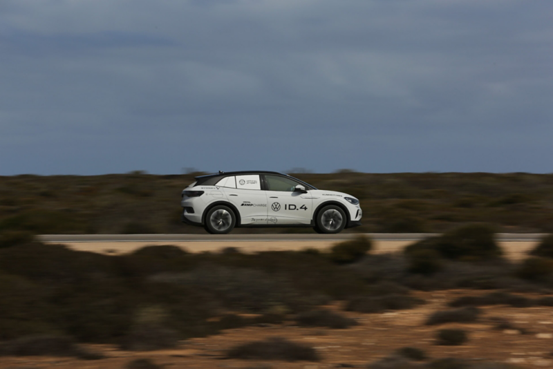 ID.4 driving through bushland