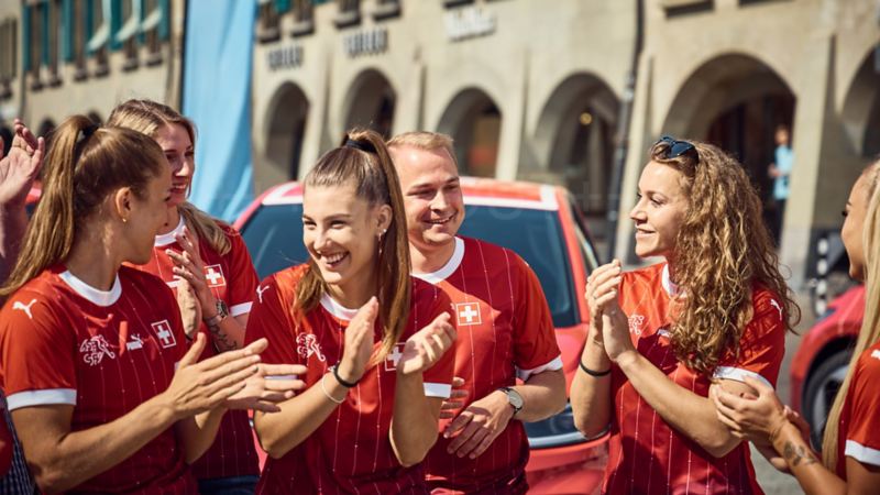 Die Frauen Schweizer Fussball Nationalmannschaft
