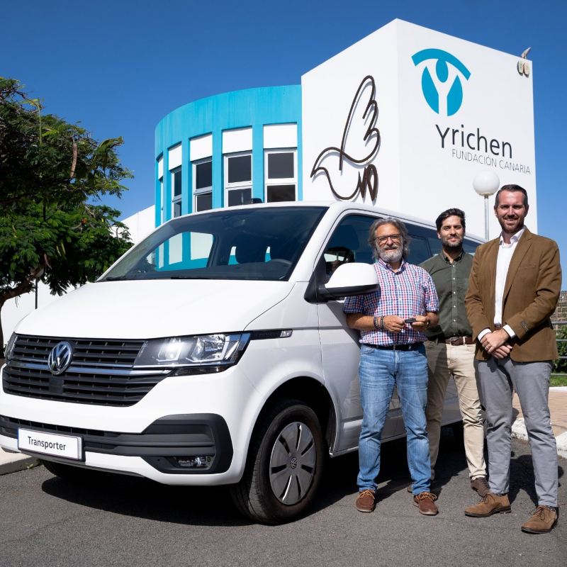 Volkswagen Transporter que se cede a la Fundación Canaria Yrichen