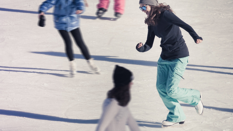 People ice skating