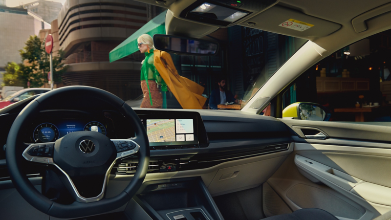 interior de un eléctrico de Volkswagen