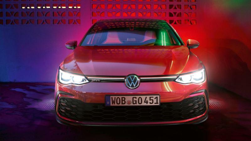 Face avant de la Golf GTI et ses projecteurs IQ.LIGHT - Matrix LED