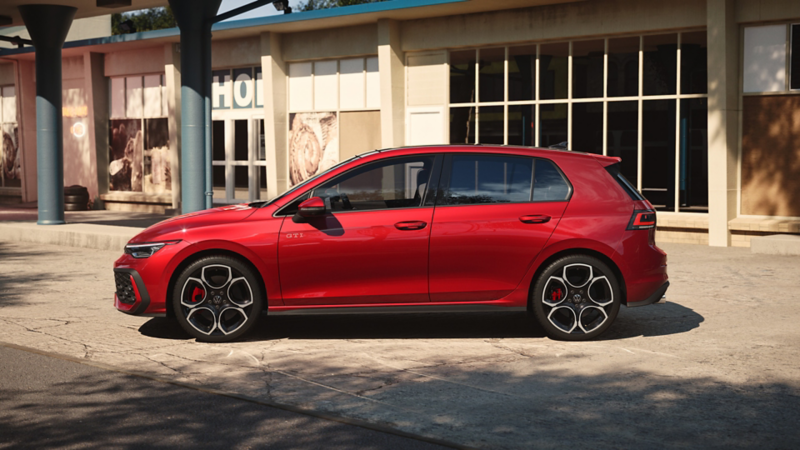Rød golf GTI