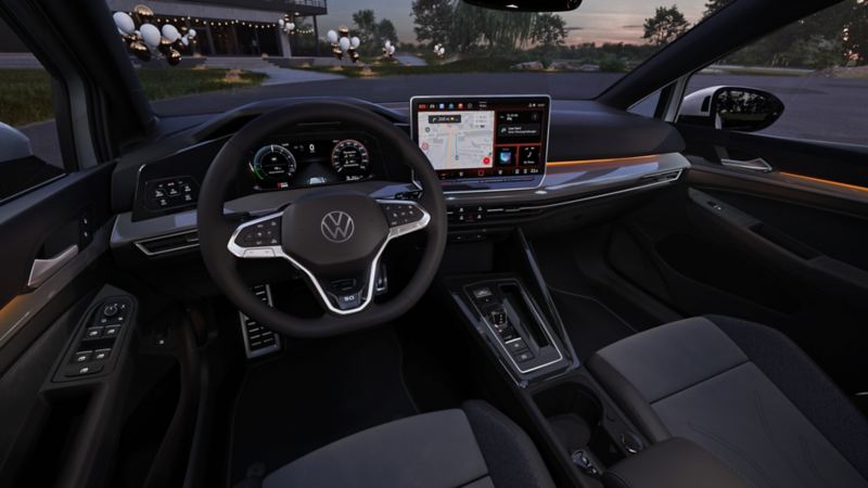 Interior view of a VW Golf "Edition 50".