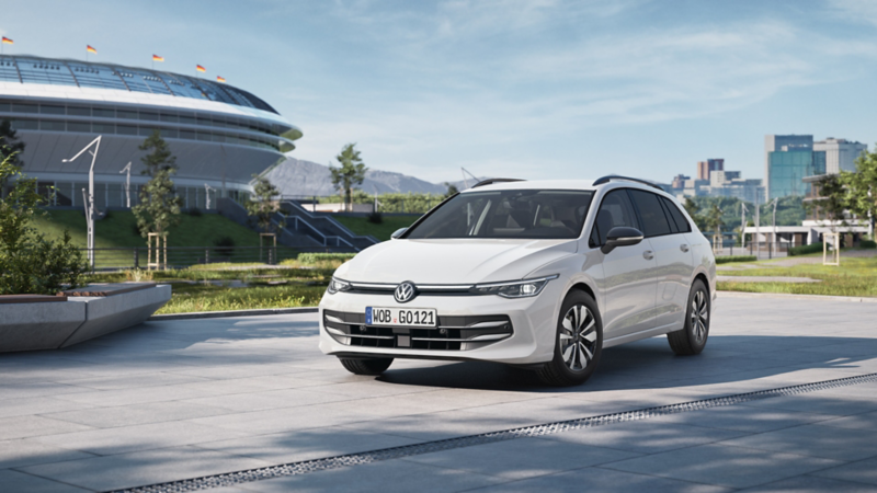 Vorderansicht des VW Golf Variant GOAL